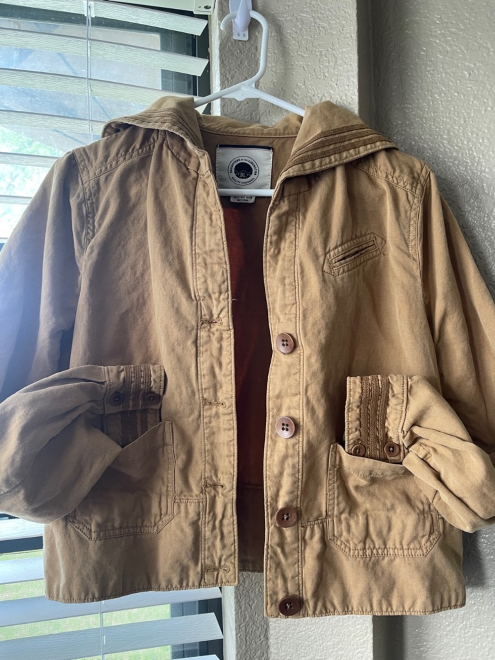 Daughters Of The Liberation Cotton Cropped Sailor Utility Jacket US size 8